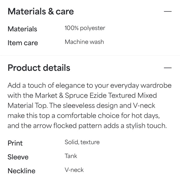 Market & Spruce Ezide Textured Mixed Materials Top, Size Large - Picture 3 of 7